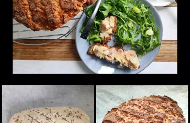 Chlebová placka s tresčími játry