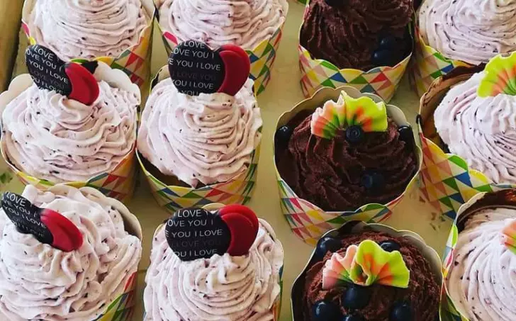 Borůvkové cupcakes bez lepku a laktózy