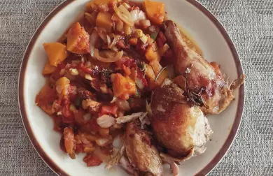 Kuře pečené s citronem a rozmarýnem