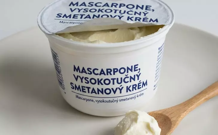 Mascarpone, vysokotučný smetanový krém