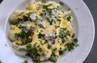 Karfiol ala carbonara