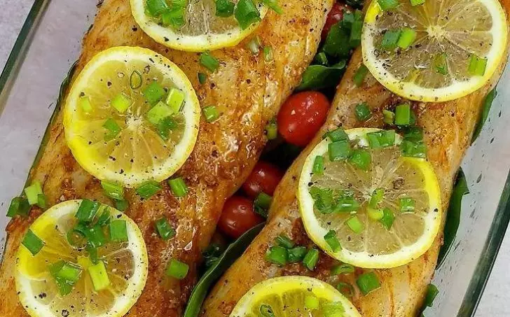 Pečená treska se zeleninou a citrónem - LC