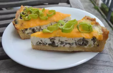 Houbový quiche