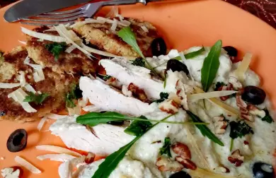 Kuřecí prsa v sýrové omáčce a kedlubňáky - LC