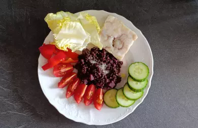 Beluga s červenou řepou