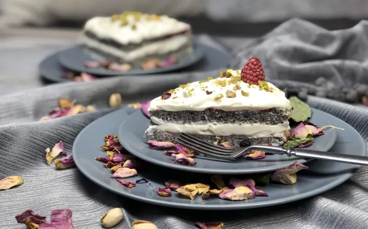 MAKOVÝ Dortík s Mascarpone tvarohovým krémem!!