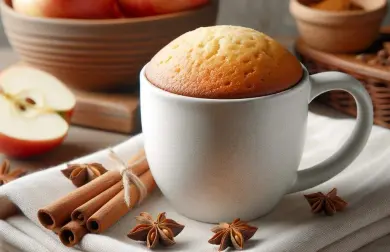 Jablíčkový mugcake