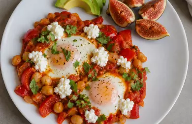 Shakshuka s fazolemi (jednoduchá snídaně)