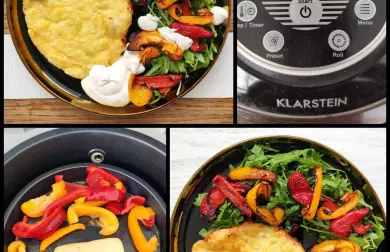 Smažák naháč, pečené papriky a jalapeno dip