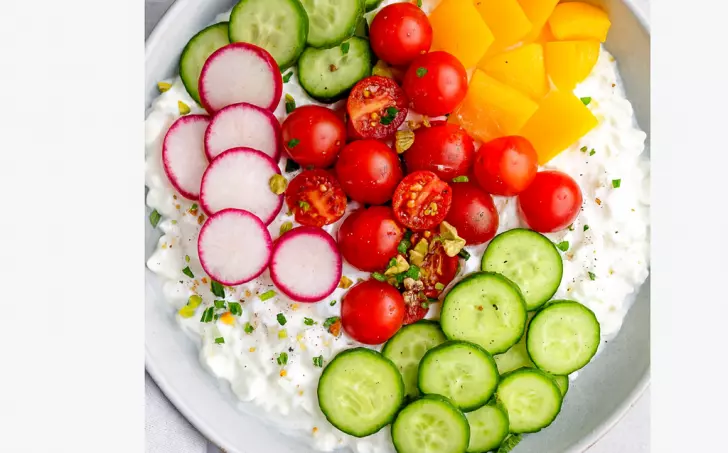 Cottage sýr se zeleninou