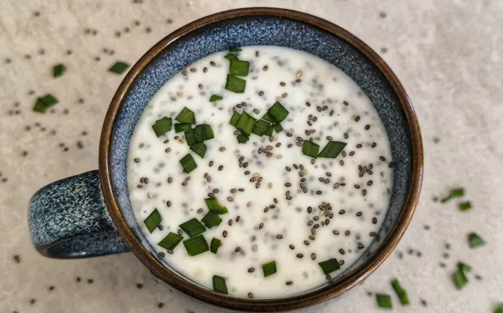 Kefír s chia semínky