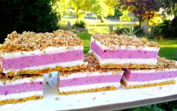 Low carb řezy se třemi vrstvami