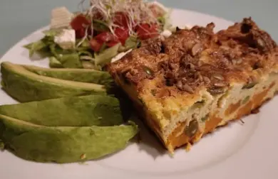 TEKVICOVÝ SLANÝ KOLÁČ ( FRITTATA, QUICHE, NÁKYP)