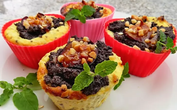 Muffiny z pečeného tvarohu