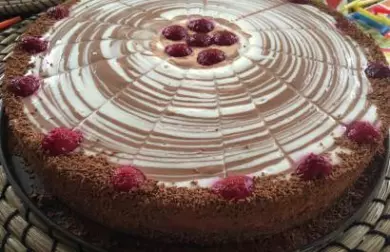 Tvarohovo-kakaový dortík