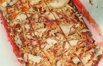 Mrkvový nákyp s jablky a sýrem