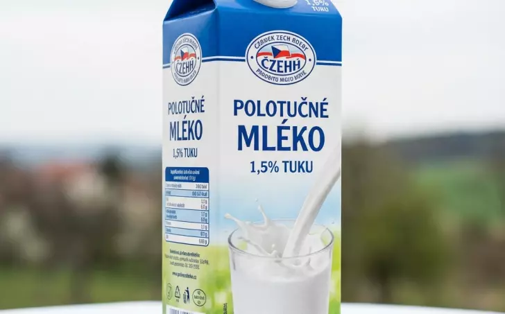 Mléko polotučné 1,5% tuku