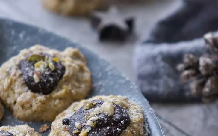 KEŠU-PISTÁCIOVÉ PUSINKY S ČOKOLÁDOU - nízkosacharidové