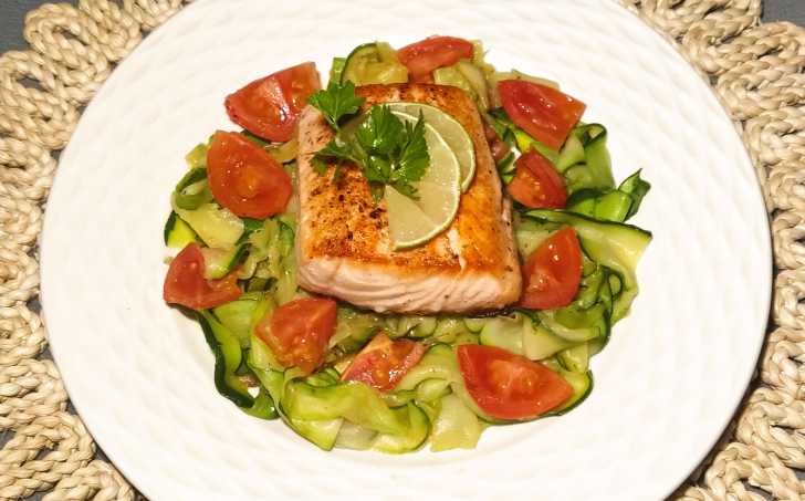 Losos s cuketovými nudlemi - LC