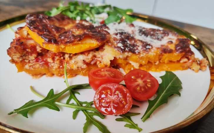 Zapečená dýně ("ala lasagne bolognese")