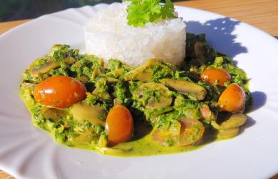 ŽAMPIONY SE ŠPENÁTEM A KONJAK RÝŽÍ