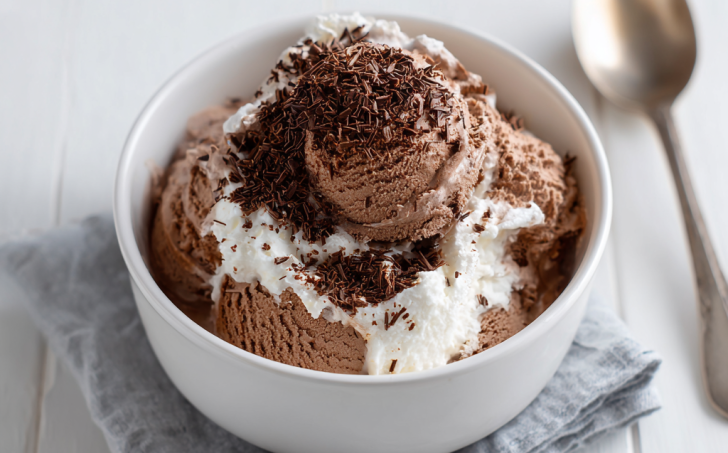 Čokoládová zmrzlina bez cukru