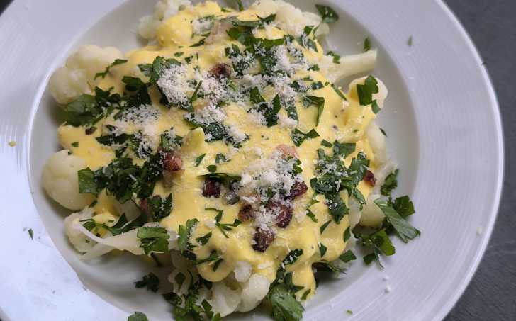 Květák ala carbonara