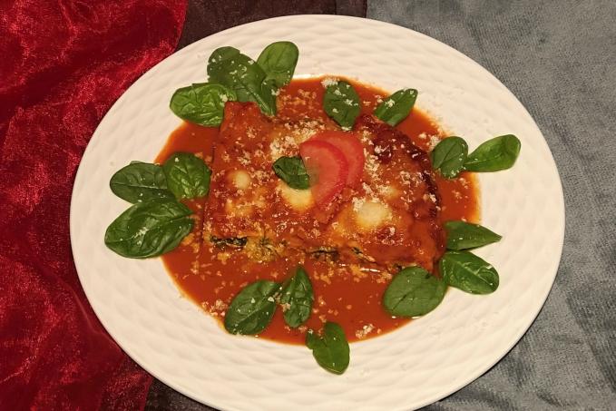 Cannelloni s ricottou a špenátem v rajčatové omáčce - LC