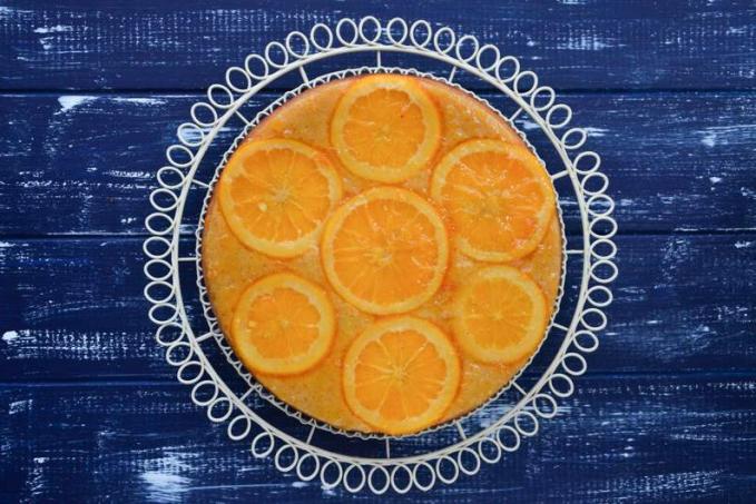 Pomerančovo-mandlový koláč s ricottou