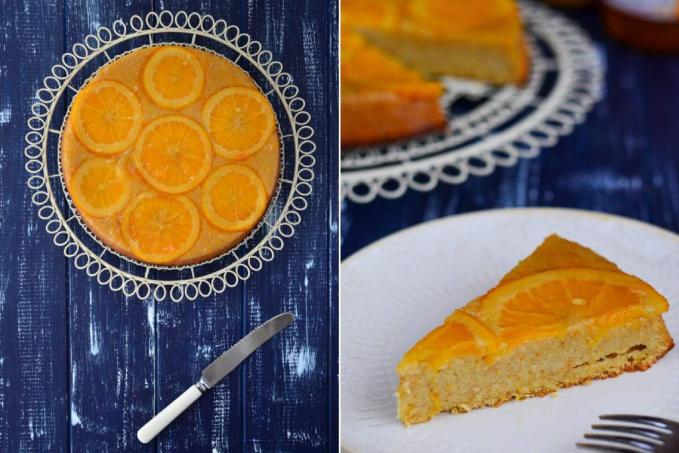 Pomerančovo-mandlový koláč s ricottou