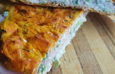 Mrkvové placičky plněné tvarohem s jarní cibulkou