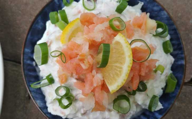 Lososová pomazánka - nízkosacharidová