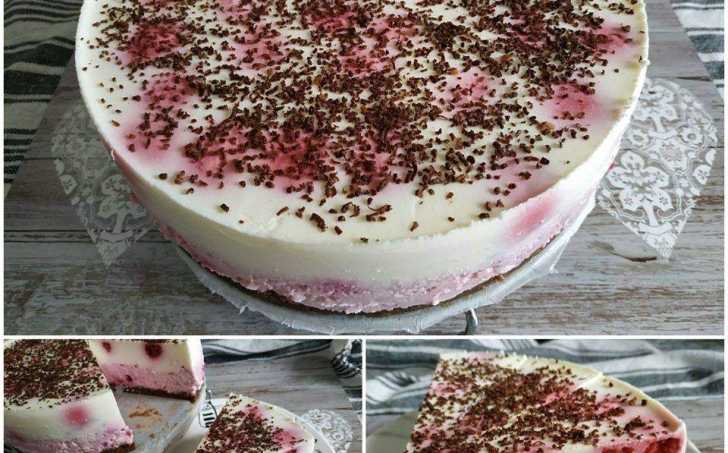 NEPEČENÝ MALINOVÝ DORT - LC