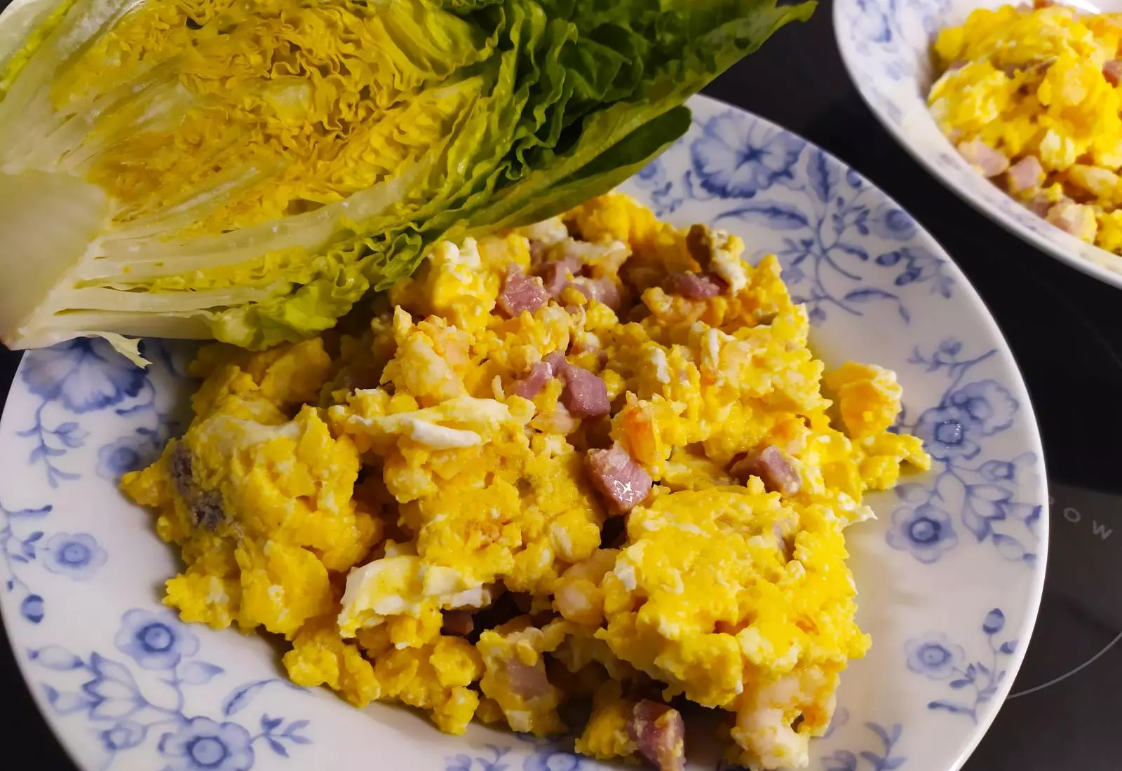 Míchaná vajíčka se šunkou